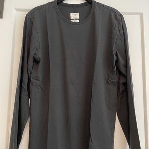rag & bone black long sleeve t-shirt
